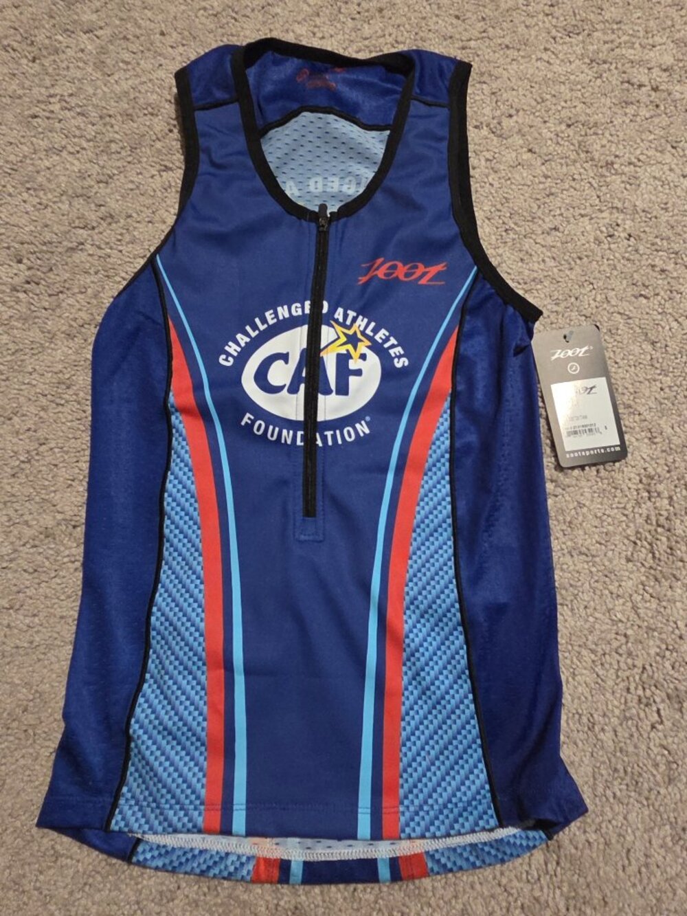 Women's Zoot Tri Tank Top, size small, blue